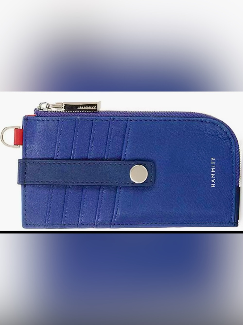 New Hammitt Power Lunch Blue Leather 210 East Wallet
